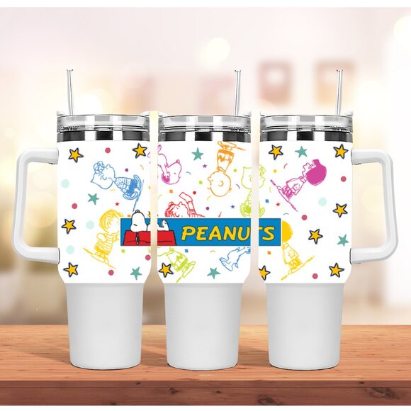 Handmade Other - Peanuts Snoopy 40 oz TUMBLER friends Christmas Brand new 40oz TUMBLER double wal